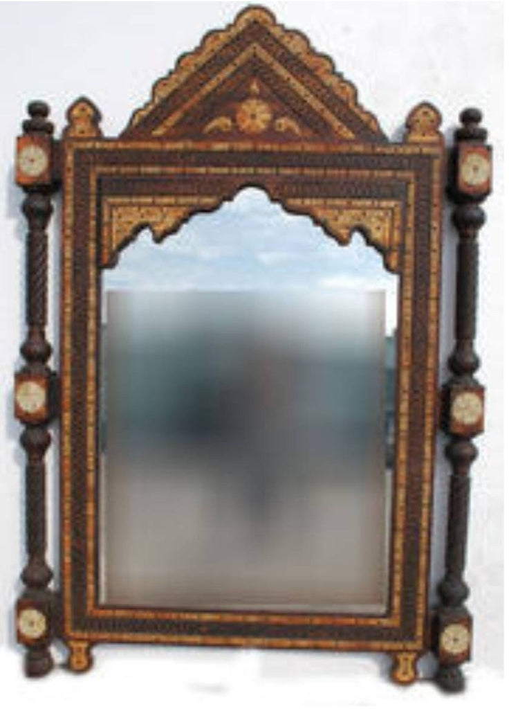 Vintage palace large camel inlay bone mirror