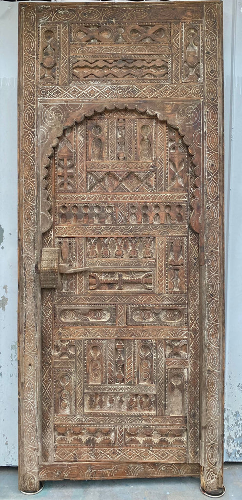 Vintage touareg nomad african door one of a kind old door for bathroom or bedroom door moroccan tribal Moroccan berber wooden door