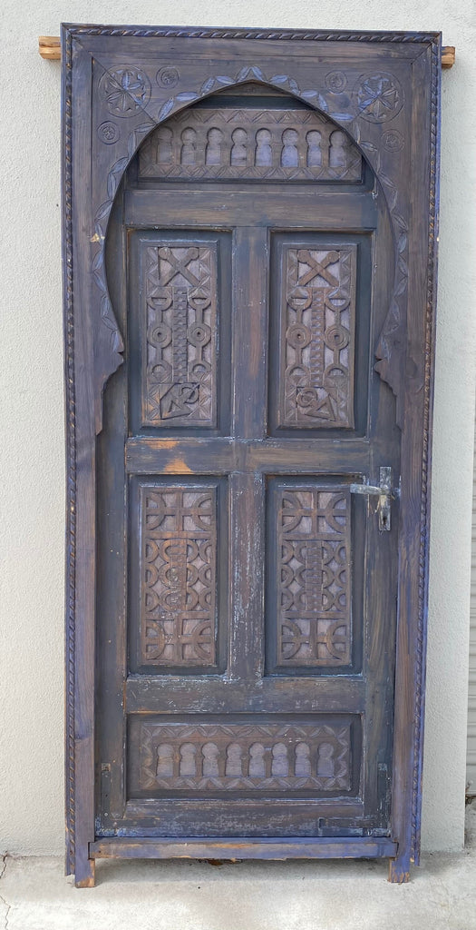 Blue berber touareg door