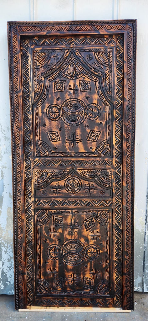 Ethnic Berber african vintage window one of a kind old double panels great for wall decor bedroom interior door moroccan tribal wardrobe