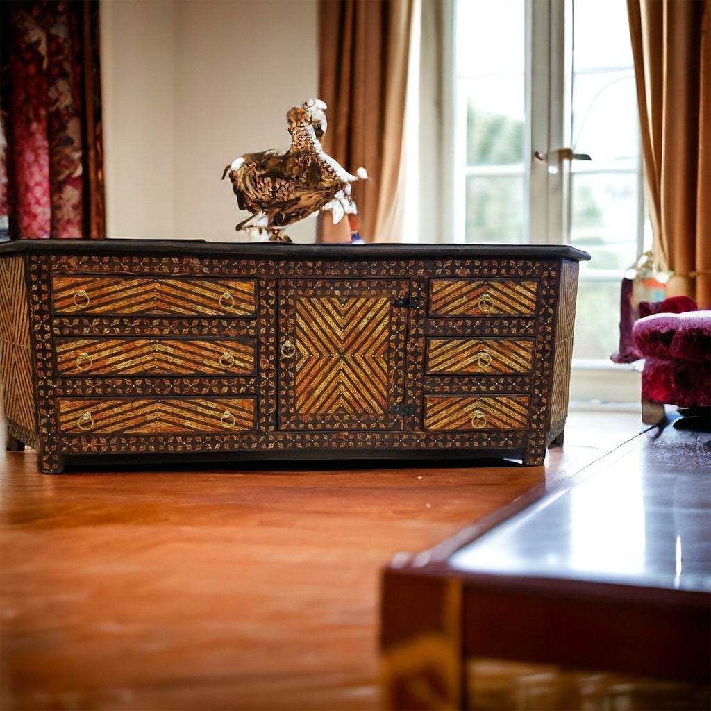 Marrakesh inlaid camel cabinet