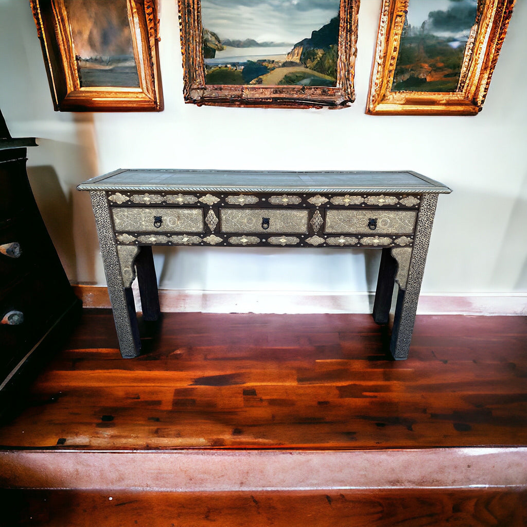 Unique silver console