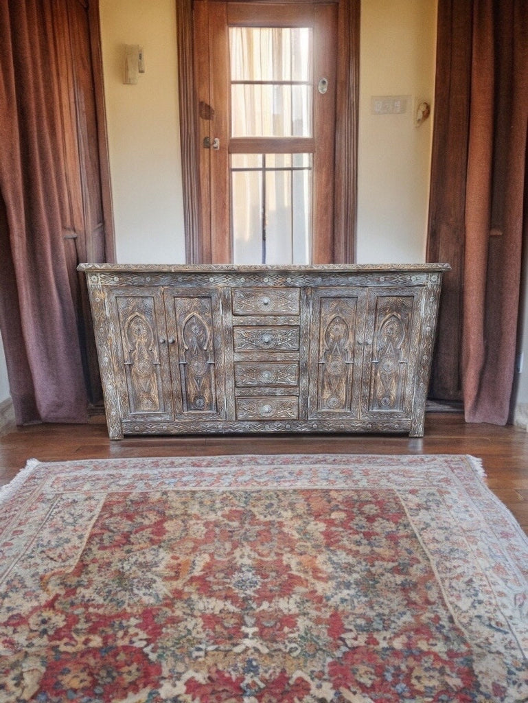 wooden handmade cabinet eight drawers. This is the missing piece for your bedroom or living room  african moorish dresser moroccan furniture