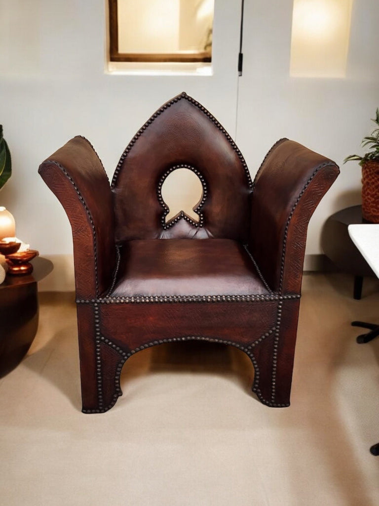 Vintage Marrakesh leather chair