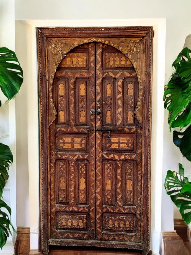 Vintage berber bedroom door