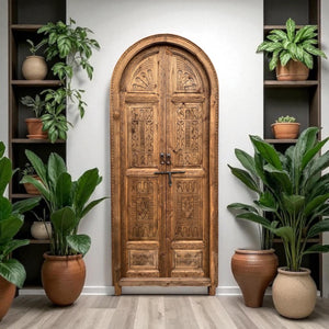 Moorish carved riad door