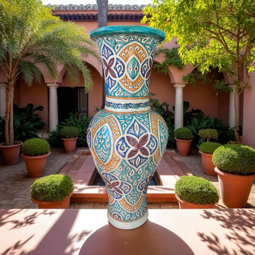 Andalusian pottery vase