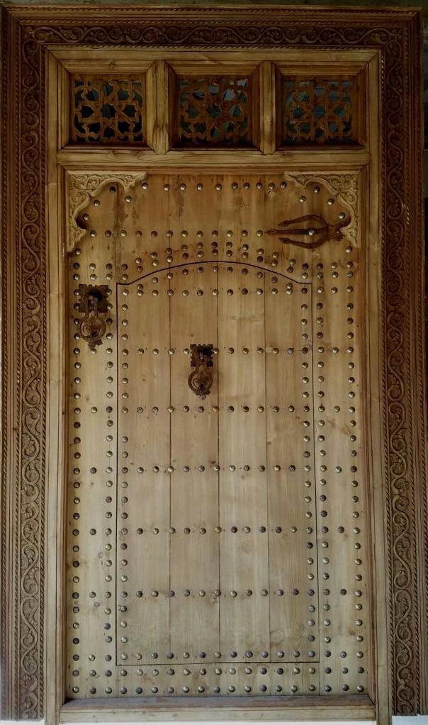 Moroccan large wooden door