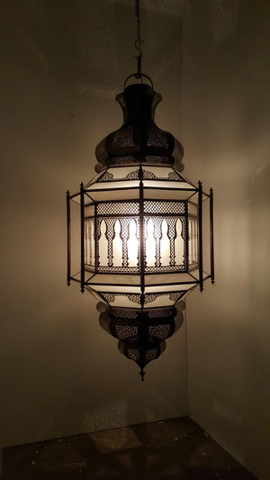 Large hanging rustic lamp
